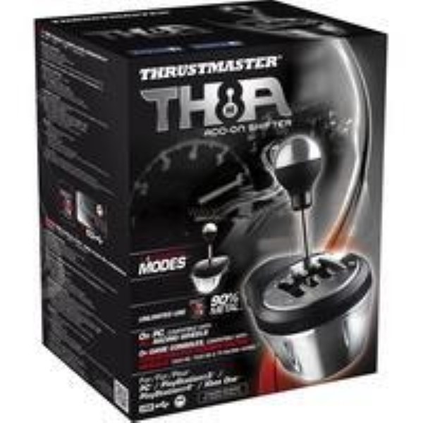 THRUSTMASTER STEERING WHEEL TH8A GEARSHIFT JOYSTICK BLACK SILVER