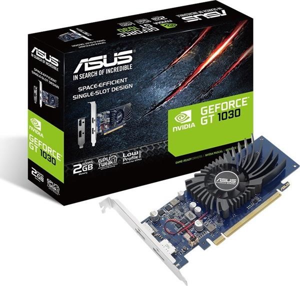 ASUS GEFORCE 1030 BRK, GRAPHICS CARD 2GB  GDDR5, 128 BIT  2 SLOTS