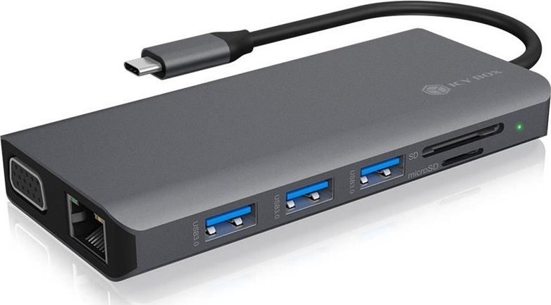 RAIDSONIC ICY BOX IB-DK4070-CPD USB TYPE-C DOCKING 12 ANSCHLΓΌSSE