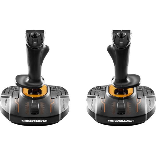 THRUSTMASTER T.16000M FCS SPACE SIM DUO, JOYSTICK USB CABLE 16 KEYS BLACK / ORANGE