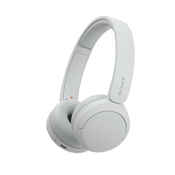 Sony WH-CH520 Ασύρματα Bluetooth On Ear Ακουστικά με 50 ώρες Λειτουργίας και Quick Charge Λευκά