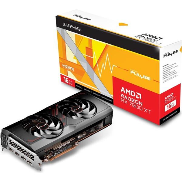 VGA SAPPHIRE PULSE RADEON RX 7800 XT 16GB Gaming GDDR6 (UEFI)