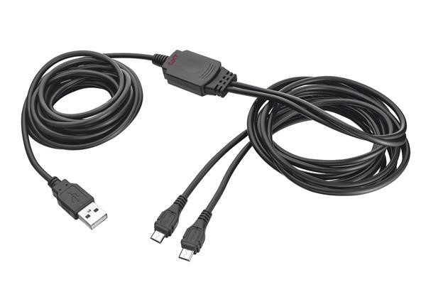 TRUST GXT 222 DUO CHARGE & PLAY CABLE FOR PS4