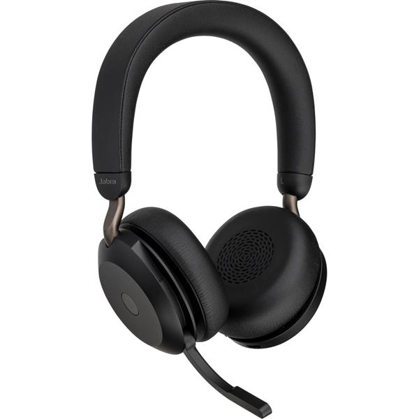 JABRA EVOLVE2 75 MS HEADSET BT OVER-EAR BLK USB-A + CHARGESTAND