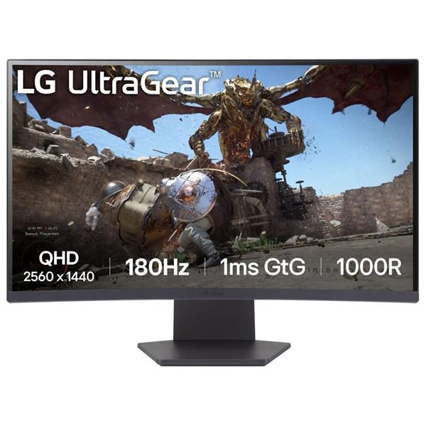 LG UltraGear 27GS60QX-B VA HDR Curved Monitor 27" QHD 2560x1440 180H