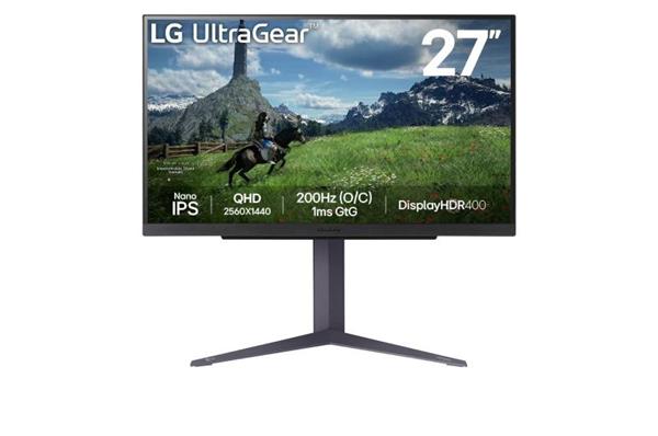 LG UltraGear 27GS85Q-B IPS HDR Monitor 27" QHD 2560x1440 200Hz