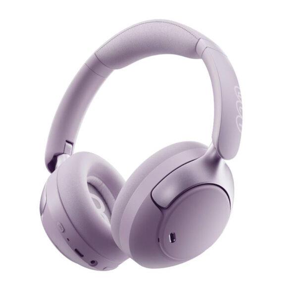 QCY H3 PRO Headset Purple Hi-Res Audio V5.4 Bluetooth ANC Call Noise Cancelling Headphones 40mm