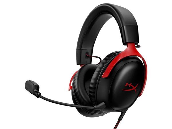 HP HyperX Cloud III - Gaming Headset (Black/Red)