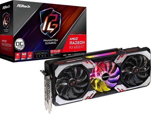 ASROCK GRAPHICS CARD AMD RADEON RX 6800 XT - 16 GB GDDR6 OC