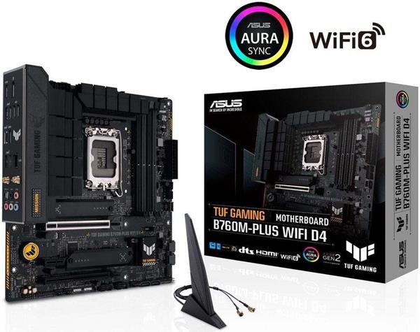 ASUS  TUF B760M-PLUS GAMING D4 (WIFI) (1700)