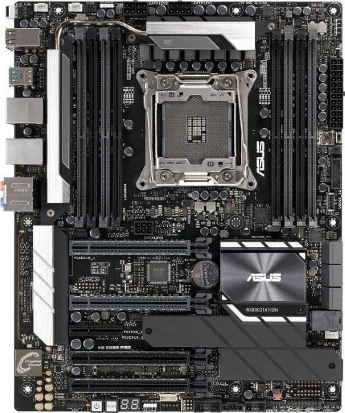 ASUS WS X299 PRO, MAINBOARD ATX 4X PCIE X16, CROSSFIREX, SLI 2066 G-LAN SATA3 USB3.1 M.2 U. 2