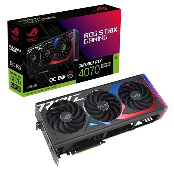 VGA Asus GeForce® RTX 4070 Super 12GB ROG STRIX Gaming OC