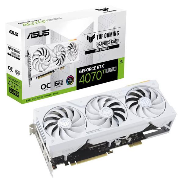 ASUS VGA TUF-RTX4070TIS-O16G-BTF-WHITE 16GB  GDDR6X