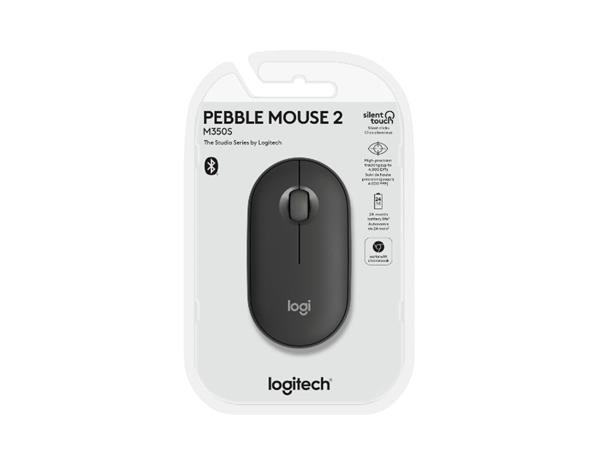 Logitech Wrls Mouse Pebble M350S Graphit 910-007015