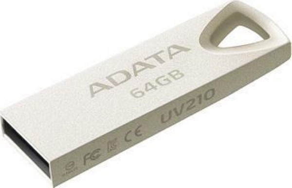 ADATA FLASH USB 2.0  64GB  UV210 SILVER