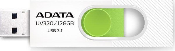 ADATA UV320 128 GB, USB STICK WHITE - GREEN, USB 3.1 GEN1