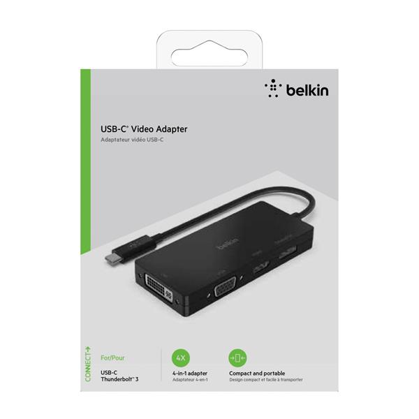 BELKIN USB-C TO HDMI / VGA / DISPLAYPORT-ADAPTER   AVC003BTBK