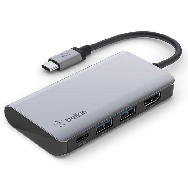 BELKIN CONNECT USB-C 4-IN-1 MULTIPORT ADAPTER AVC006BTSGY