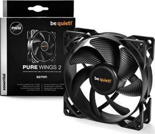 BE QUIET PURE WINGS 2 PWM, CASE FAN DB 18.6 56.02 M³ / H  33 CFM  BLACK