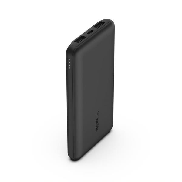 BELKIN POWER BANK 12W 10.000MAH + USB-A/USB-C CABLE BPB011BTBK