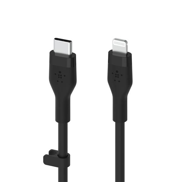 BELKIN FLEX LIGHTNING/USB-C 15W 2M, MFI, 15W, BLACK CAA009BT2MBK