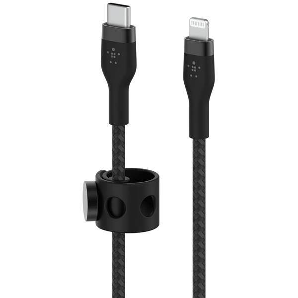 BELKIN FLEX LIGHTNING/USB-C 15W 1M MFI. CERT. BLACK CAA011BT1MBK