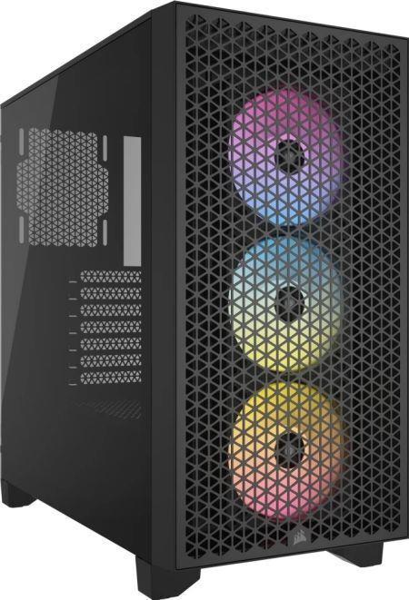 Corsair Mid Tower Atx Case 3000D Rgb Airflow Windowed Tempered Glass - Black - Cc-9011255-Ww Cc-9011255-Ww