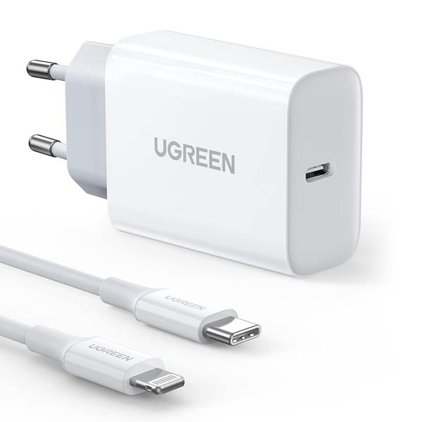 Ugreen Charger Pd Cd137 Combo Plus Type C-I6 Cable White 50698