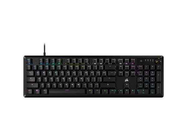 Corsair Optical-Mechanical Gaming Keyboard K70 Core Red Linear With Polycarbonate Keycaps Gr-Layout - Ch-910971E-Na Ch-910971E-Na