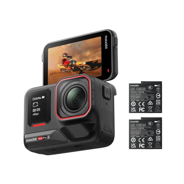 Insta360 Ace Pro 2 (Dual Battery Bundle) Action Camera 8k – Dual AI Chip