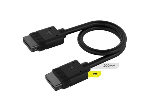 Corsair Diy Icue Link Cable Black 2X200Mm Cl-9011120-Ww