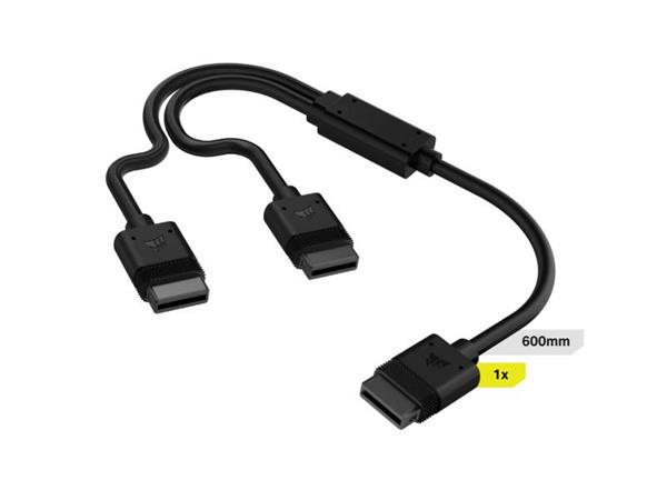 Corsair Diy Icue Link Y-Cable Splitter 1X600Mm - Black Cl-9011124-Ww