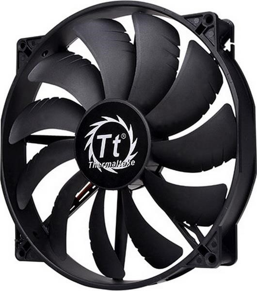 THERMALTAKE PURE 20 200X200X30, CASE FAN DB 28.2 220.2 M³ / H  129.63 CFM  BLACK