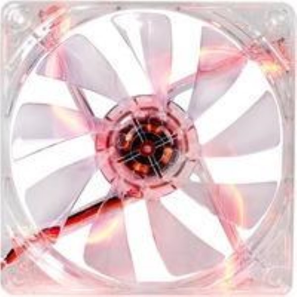 THERMALTAKE PURE RED LED 12 120X120X25, CASE FAN DB 19.5 69.6 M³ / H  40.99 CFM  RED