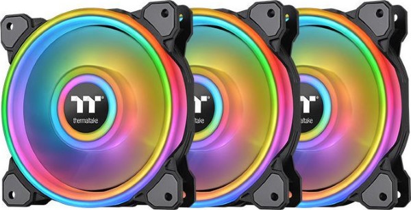 THERMALTAKE RIING QUAD 12 RGB 3ERP. BK 120X120X25