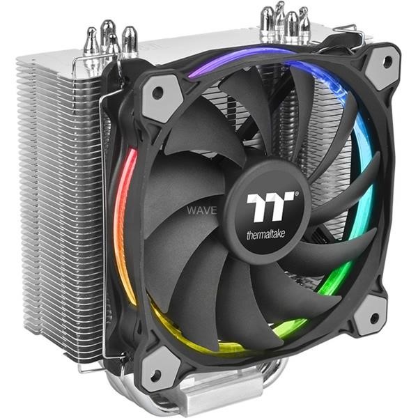 THERMALTAKE SILENT RIING 12 RGB SYNC EDITION, CPU COOLER 1155, 1156, 1366, 2011, 775, AM2, AM2 +, AM3, AM3 +, FM1, 1150, FM2, 1151, 2011-3, AM4, 2066 FROM 13 TO 22 DB 53 CFM