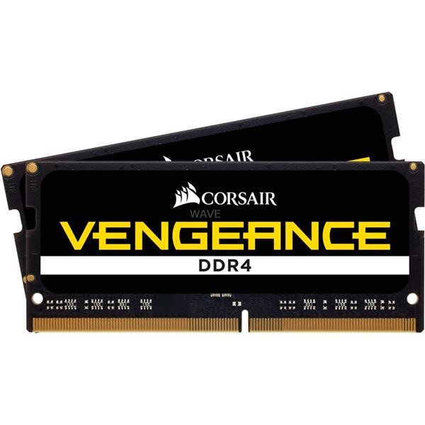 CORSAIR SO-DIMM 32GB DDR4-2400 KIT, RAM  BLACK, CMSX32GX4M2A2400C16, VENGEANCE