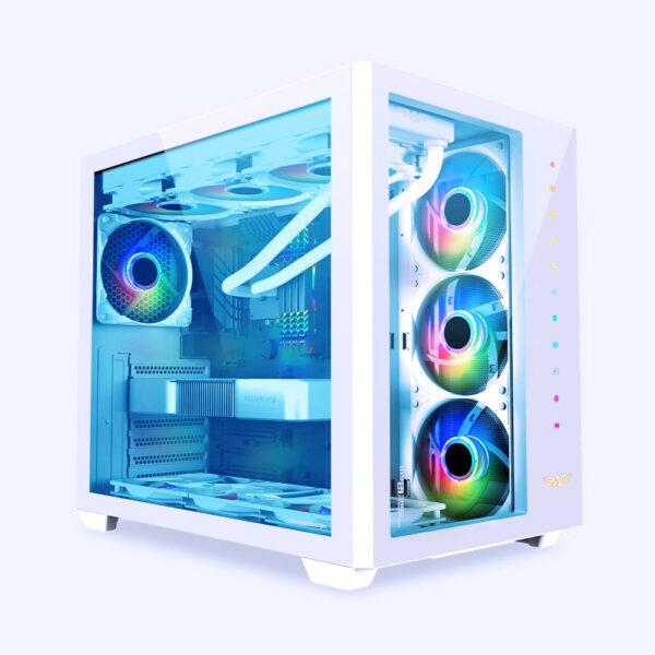 ARMAGGEDDON GAMING PC CASE FULL ATX TESSARAXX CORE 12 AIR WHITE