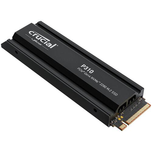 Crucial P310 Gen4 2280 1TB NVMe PCIe M.2 SSD with heatsink