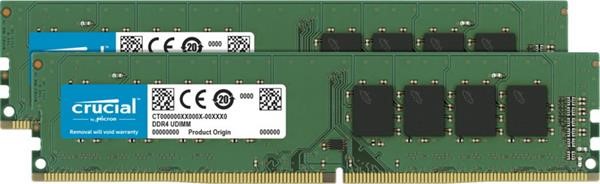 CRUCIAL 64GB KIT DDR4 3200 MT/S 32GBX2 UDIMM 288PIN CL22