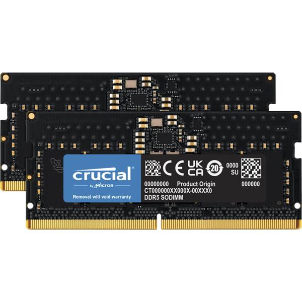 CRUCIAL 16GB KIT DDR5-4800 (2X8GB) SODIMM CL40 (16GBIT)