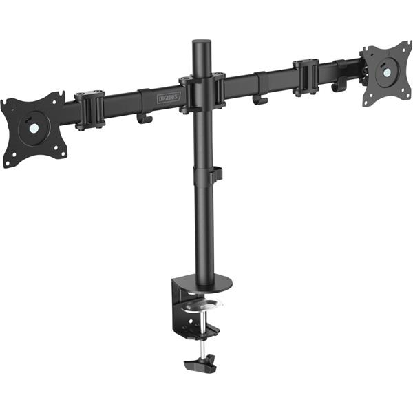 DIGITUS UNIVERSAL DUAL MONITOR STAND WITH CLAMP MOUNT