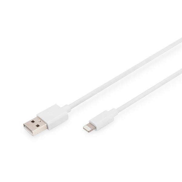 DIGITUS LIGHTNING TO USB A DATA CABLE MFI CERTIFIED