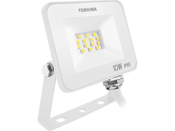 Toshiba Led Floodlight Ip65 10W 3000K White Dell-Fl34010C5A021