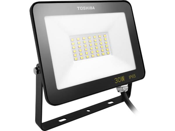 Toshiba Led Floodlight Ip65 20W 3000K Black Dell-Fl34020C5A011