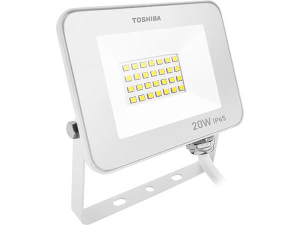Toshiba Led Floodlight Ip65 20W 3000K White Dell-Fl34020C5A021