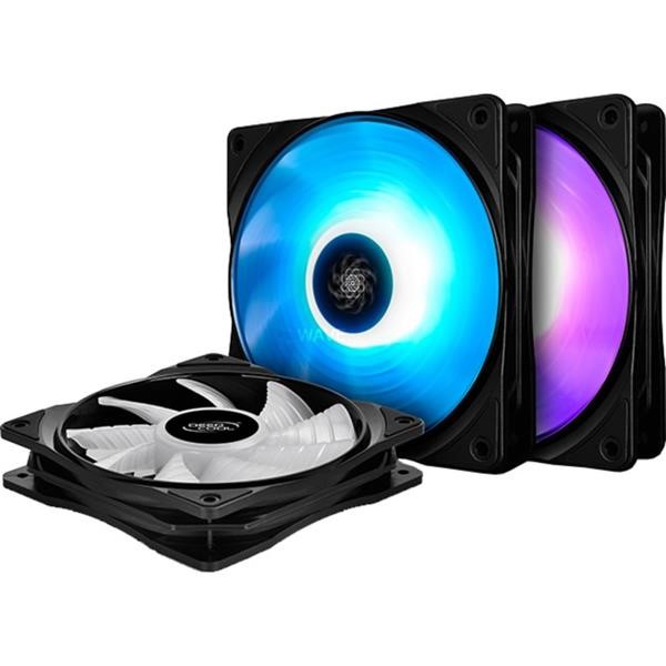 DEEP COOL RF 120 3IN1 120X120X25, CASE FAN BLACK - WHITE