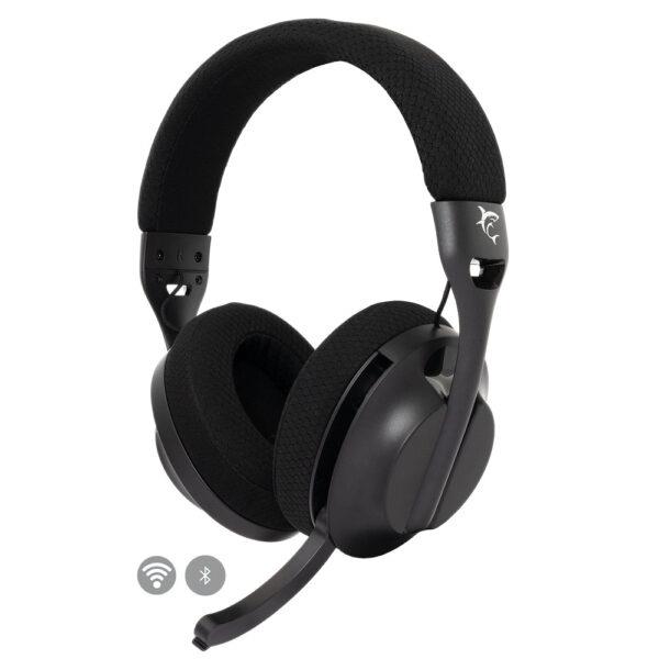 WHITE SHARK TRIPLE MODE WIRED/WIRELESS/BT GAMING HEADSET WGH-2441 BLACK