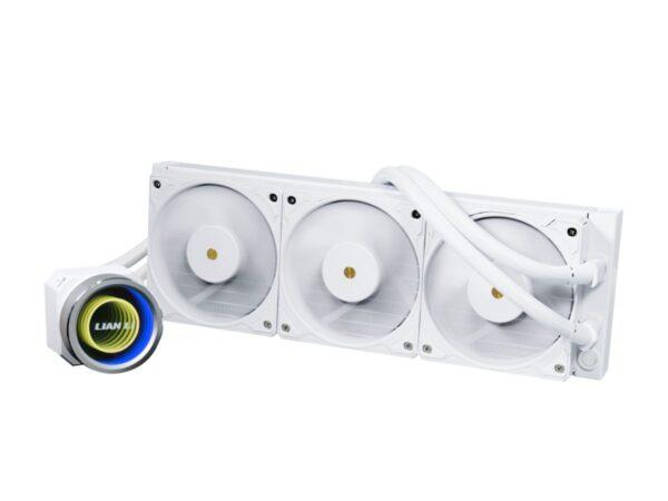 LIAN LI GALAHAD II TRINITY PERFORMANCE 360 WHITE – AIO GPU LIQUID COOLER WITH PERFORMANCE FANS