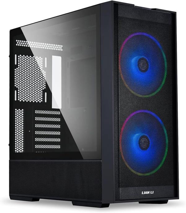 LIAN LI LANCOOL 206 BLACK – ATX PC CASE W. 2 X FRONT 160 PWM FANS (ARGB)